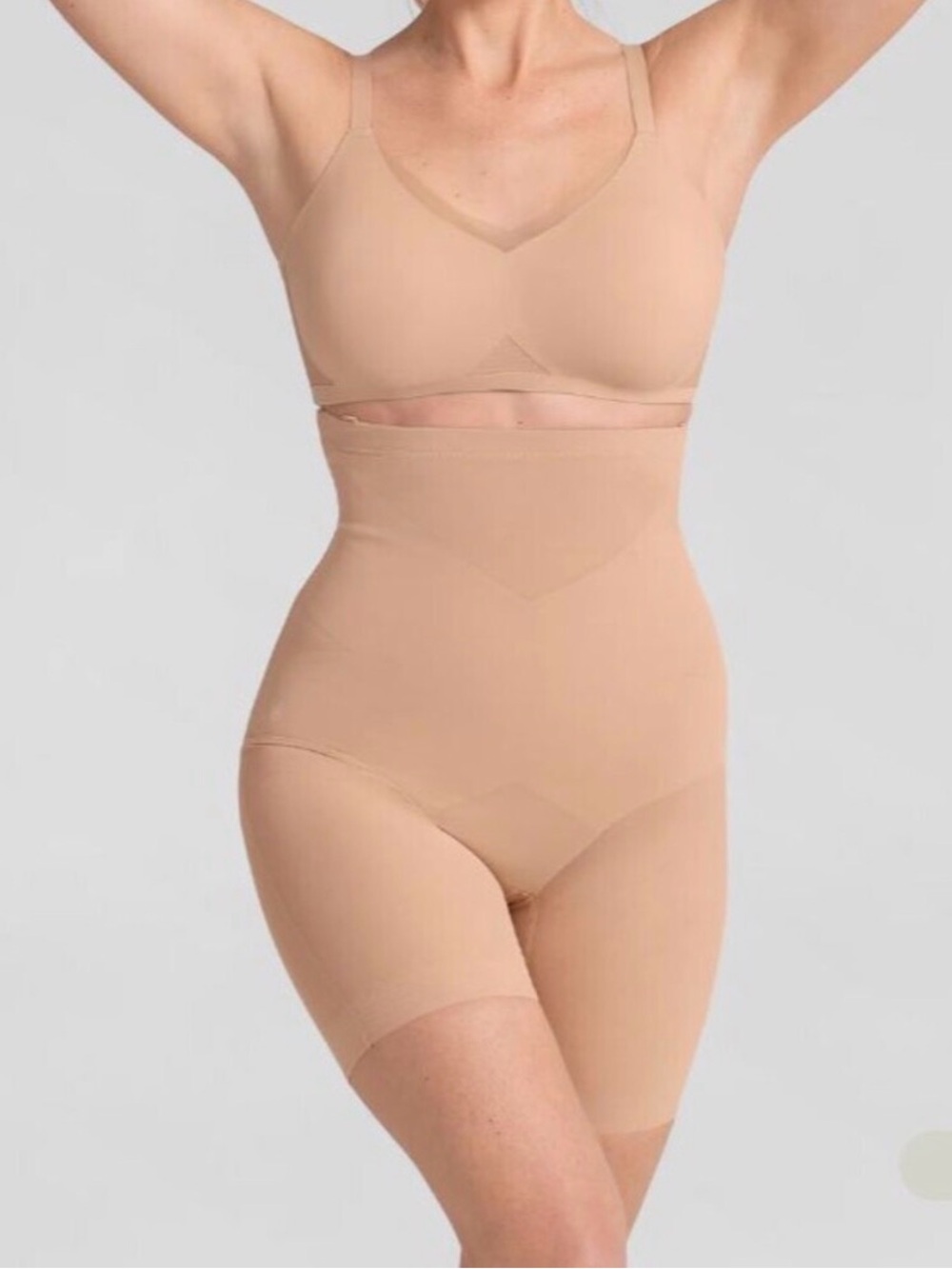 Honeylove Super Power Short Sand Nude Color Sculpt Wear Shapewear NWT Size Small